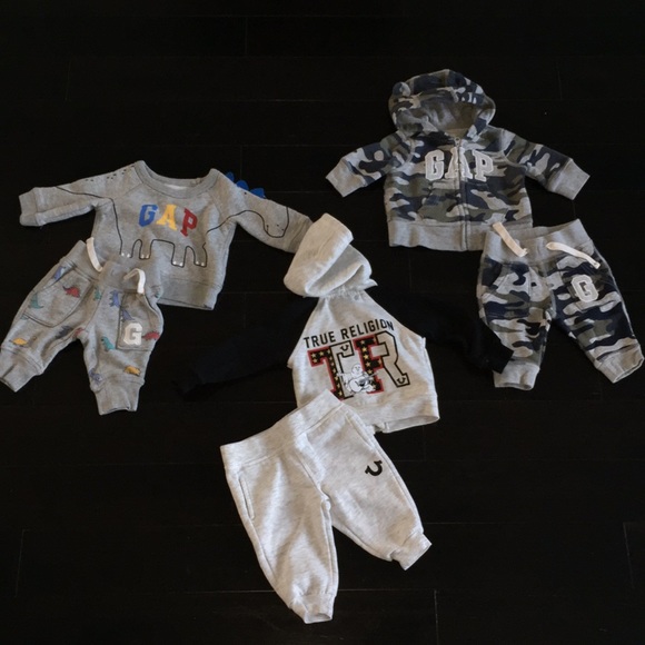 infant true religion jogging suits